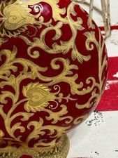 Porcelain & Pottery Red Vintage Original Antique Chinese Vases for