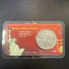 Beautiful Toned - 1991 American Silver Eagle 1 Troy Oz .999 Fine Silver VIN5