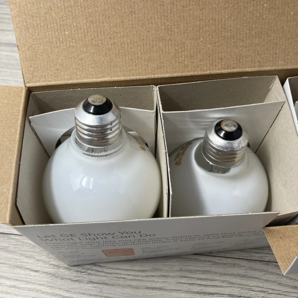 4 GE 40W Opaque White G25 Globe Light w/Standard Medium Base 370 Lumens - Image 4 of 4