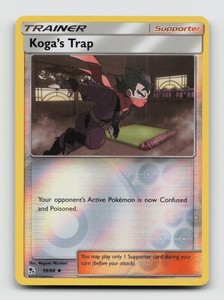 Koga's Trap 59/68 Reverse Holo Hidden Fates Pokemon TCG