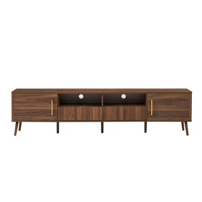 78'' TV Stand for Living Room, Entertainment Center Drawers and Cable Management