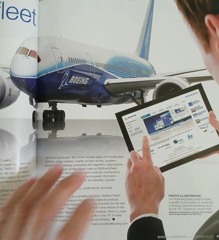 Boeing Frontiers Magazine Nov 2010 Military Commercial Jet Derivatives - Image 2 of 3