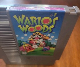 GREAT SHAPE Wario's Woods Nintendo NES Cartridge Tested Authentic LAST NES GAME