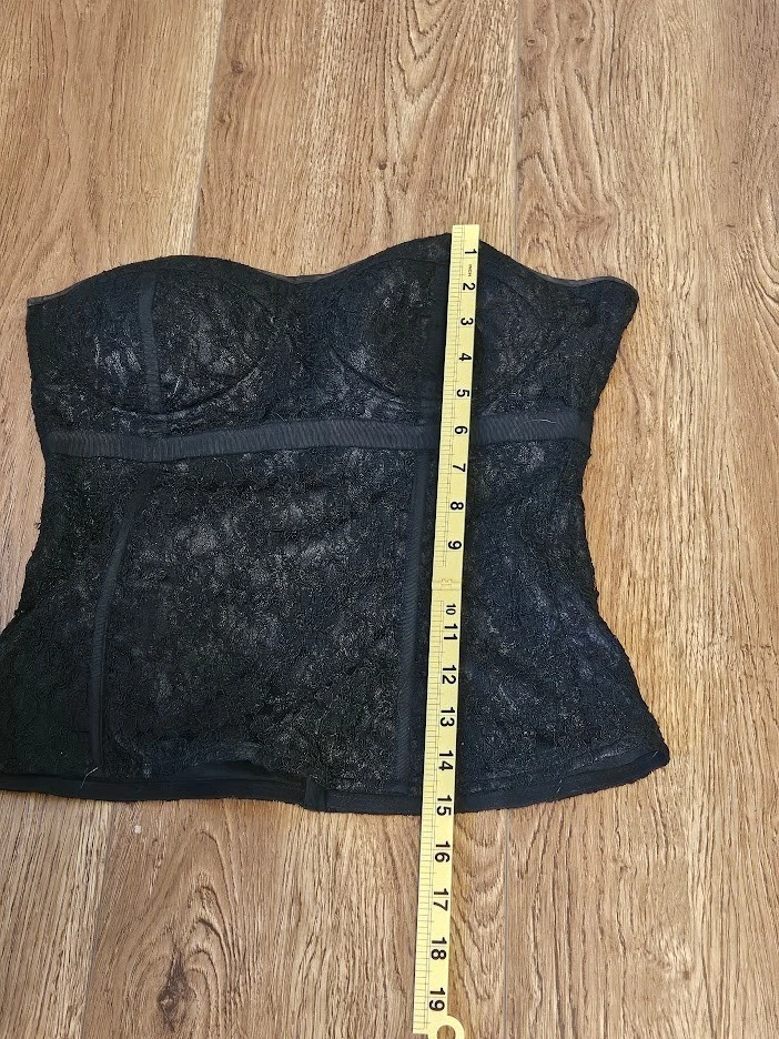 Shirley of Hollywood Corsé de Encaje Negro Bustier Grande Sexy Sin Tirantes Prendas moldeadoras Foto 2 de 4
