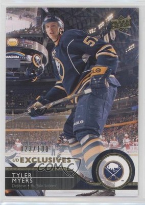 2014-15 Upper Deck UD Exclusives 23/100 Tyler Myers #23 k5i