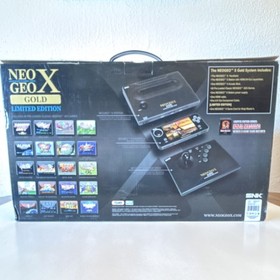SNK NEO GEO X GOLD Limited Edition Home Console Black, Arcade Stick, HDMI, RCA