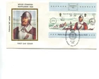 Isle of Man 1986 Myles Standish Mayflower Min Sheet FDC, Coastguard cancel