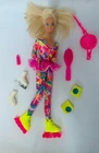 Vintage 1994 Mattel Barbie Hot Skatin Barbie Roller Skates Outfit Accessories
