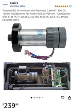Treadmill DC Drive Motor for NordicTrack & ProForm 314571, M-405565, 362190
