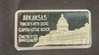 Silver Bar - Arkansas 25 State 1 Oz .999 Silver Coinage