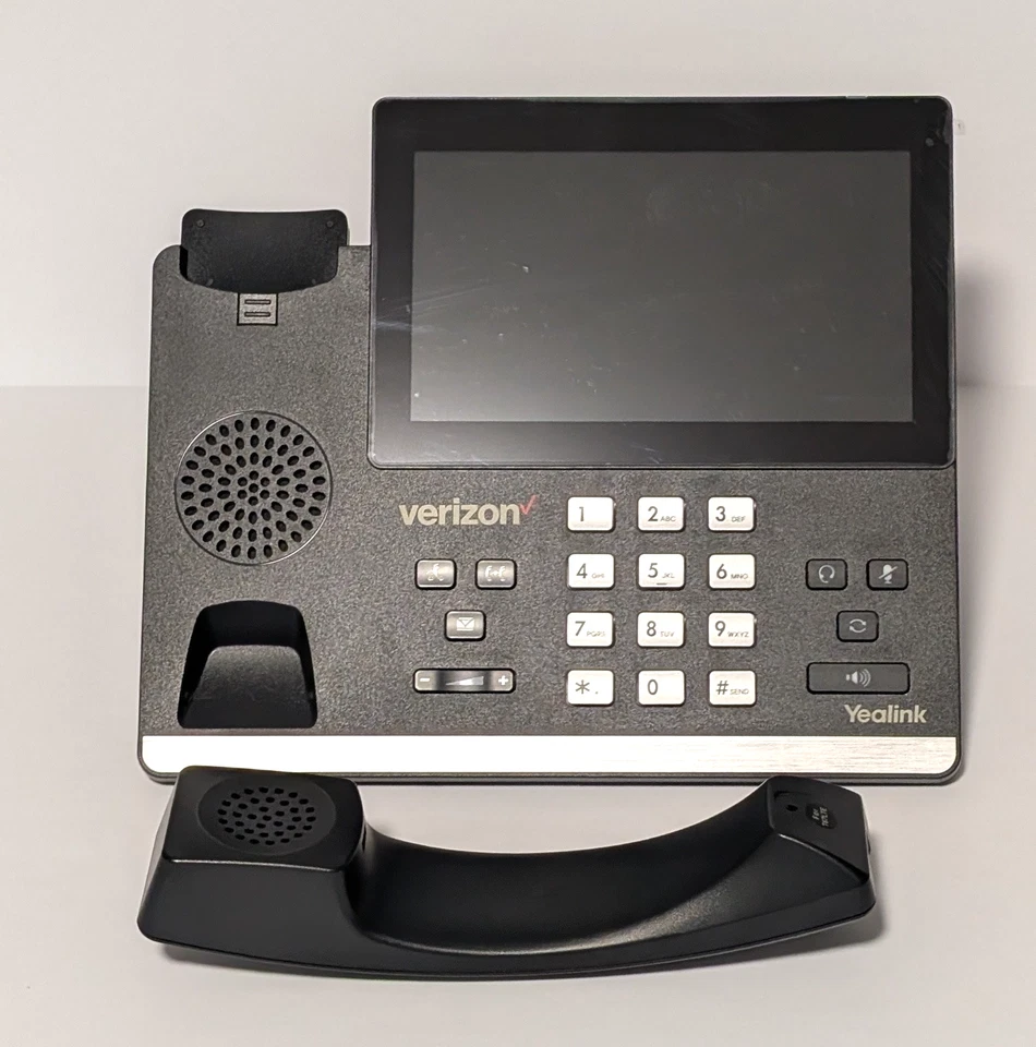 Teléfono de escritorio Yealink T67LTE 4G negro pantalla táctil One Talk Verizon Wireless Foto 3 de 4