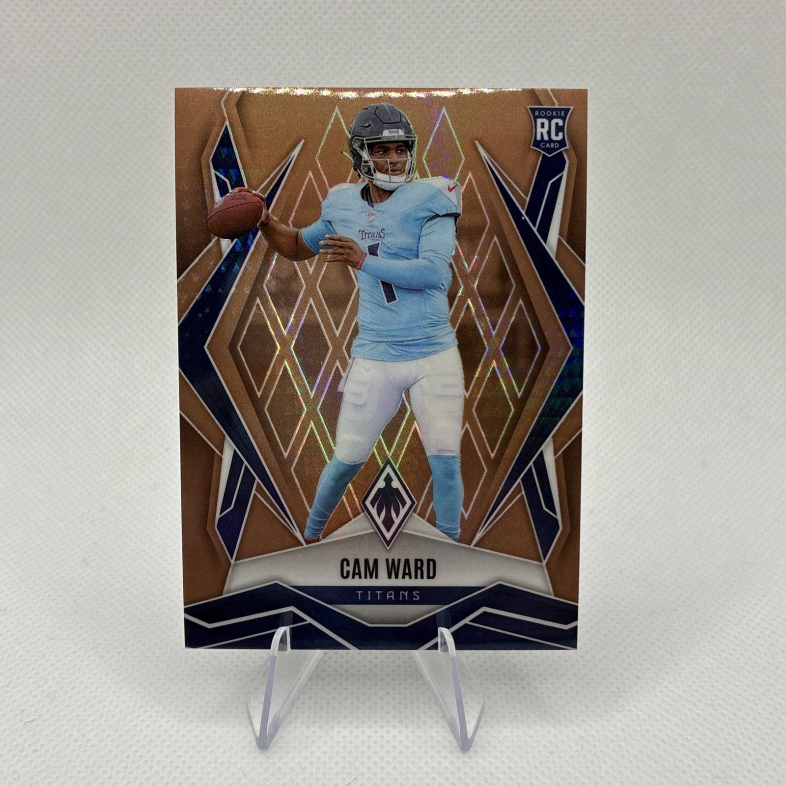 2025 Panini Phoenix Football Cam Ward #194 BRONZE HYPER PRIZM SP #/50! Titans