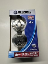 BRINKS HIGH SECURITY Single Cylinder Deadbolt Lock 2717-109 Antique BRASS - NEW