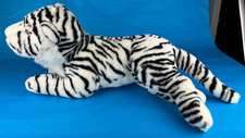 White Tiger 20" Plush Stuffed Animal Realistic Greatest Show Large Gold Eyes