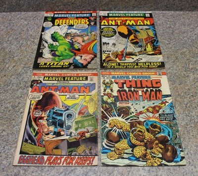Marvel Feature 3, 4, 5, 12 Comic Book Lot