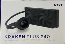 NZXT Kraken Plus 240 2x120mm AiO Liquid CPU Cooler with RGB Fans - Brand New