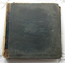Large Antique Victorian Trade Cards Album