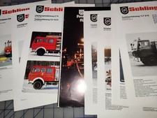Schlingmann Fire Truck Firetruck Brochure Sheets Lot of 20 1980s 1990s