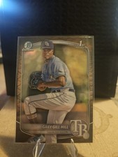 Gary Gill Hill 2025 Bowman Chrome 1st Prospect Reptilian Refractor #BCP-55 Rays 