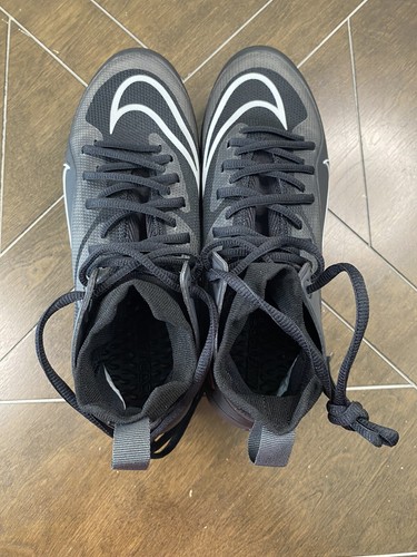 Nike Alpha Huarache 8 Elite Lax tacchetti lacrosse taglia 8,5 nero CW4440-011 - Foto 8 di 10