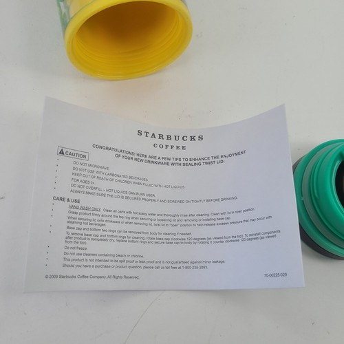 Starbucks 6,5" Kinderzoo Tierfolie PUZZLE Getränk Becher Tasse Pfau 2009 - Bild 13 von 20