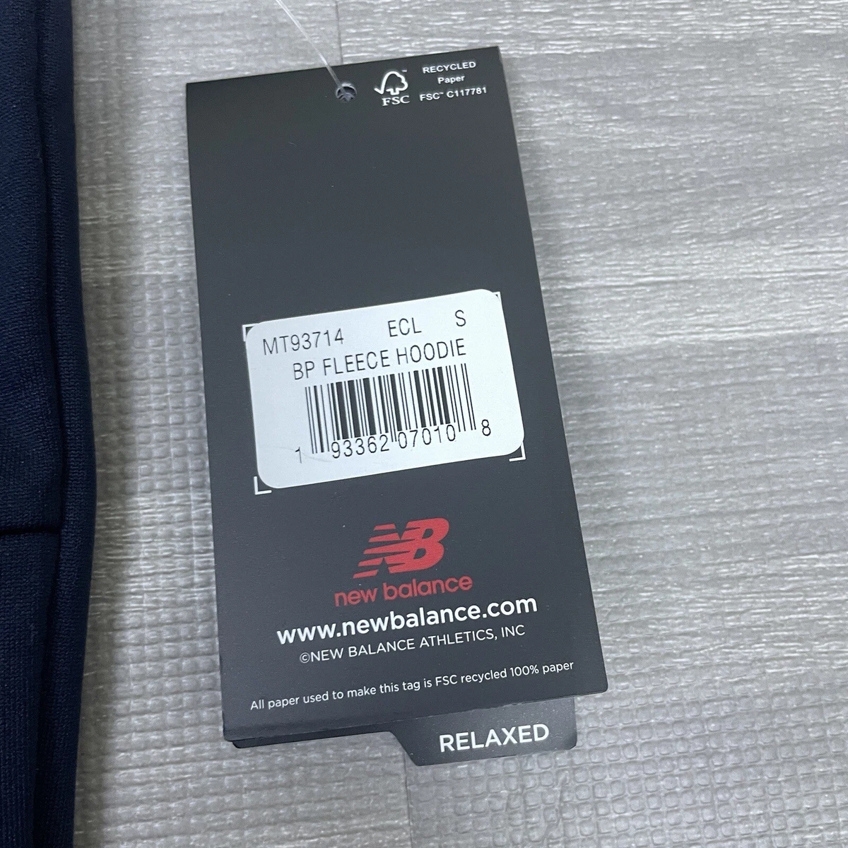 Hombre Sudadera con capucha NB Small Logo Zip - New Balance