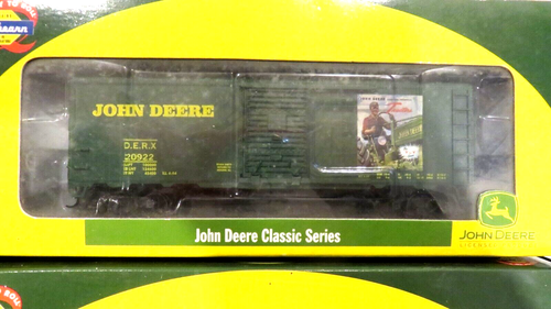 4 John Deere 40' Box Cars - Set of 4 Vintage NIB Classic Series HO Never Opened - Picture 8 of 17