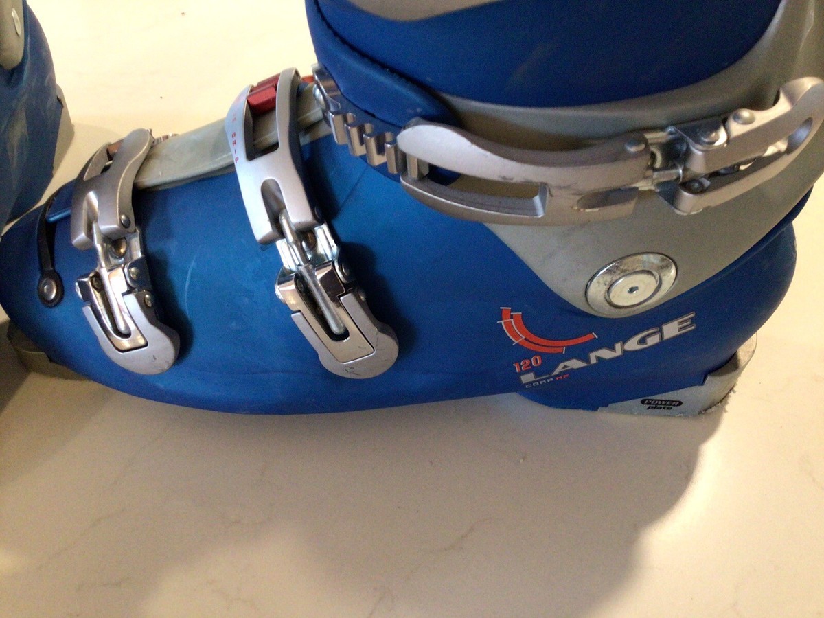 Lange Comp 120 MF Ski Boots Size 13.5 355mm Blue Good Condition
