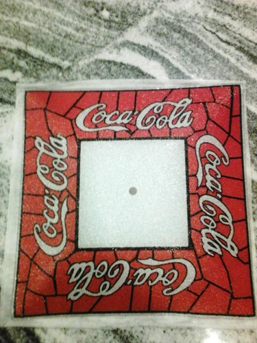 Vintage Tiffany Style Coca Cola Ceiling Light Glass Lamp Cover 14" X 14"