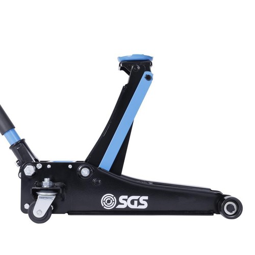 SGS 2 Ton Low Profile Trolley Jack Dual Pump 85-430mm Range Quieter Nylon Wheels - Picture 2 of 8