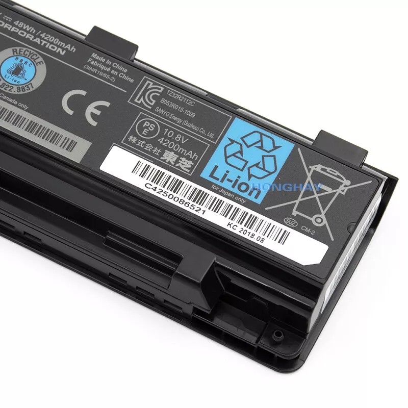 Batería Original PA5024U PA5025U Para Toshiba Satellite C800 C850 PA5024U-1BRS Foto 3 de 3