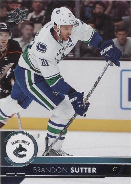 2017-18 Upper Deck - Brandon Sutter #179 - 1 of 1