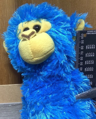 Blue Soft Furry Monkey Toy Circus Circus Reno Las Vegas Chimp Plush 65cm Hanging - Picture 12 of 13
