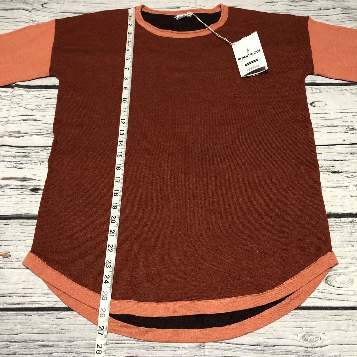 Smartwool Women Shadow Pine Colorblock Sweater Ginger/Masala