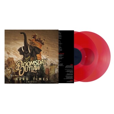 DOOMSDAY OUTLAW - HARD TIMES (REMASTERED REDUX VERSION) RED VINYL LP NEU