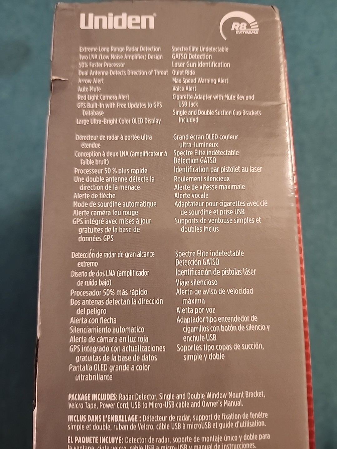 Uniden R8 Radar/Laser Detector, New Falak Tayyeb Platinum Government