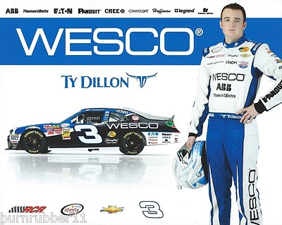 2015 TY DILLON ''WESCO CAMARO'' #3 NASCAR XFINITY SERIES POSTCARD