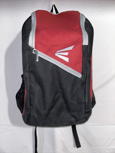 Easton Game Ready Baseball Softball Backpack Bag Red Grey Black Bat Sleeves
