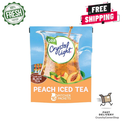 Crystal Light Peach Iced Tea Powdered Drink Mix 4.55 oz. FREE SHIPPING