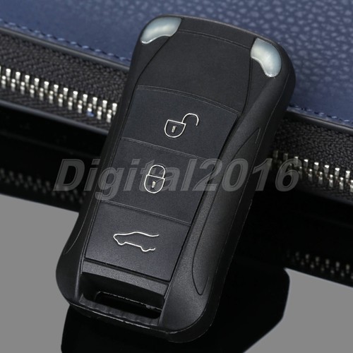 For Porsche Cayenne Remote Folding Car Key Fob Case Shell 3 Buttons Replacement - Picture 3 of 10