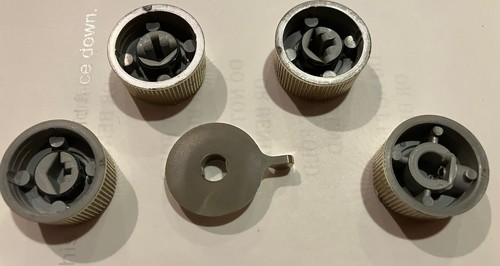 Set 4 Heathkit Vintage Tube Audio ORIGINAL KNOBS & Lever Paddle Knob - Picture 3 of 3