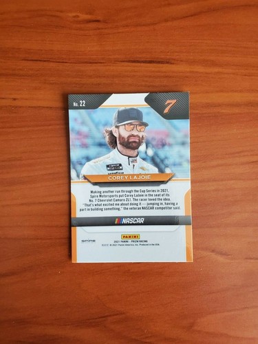Corey Lajoie - 2021 Panini Prizm Racing NASCAR Base Card #22 - FREE SHIPPING - Picture 2 of 2