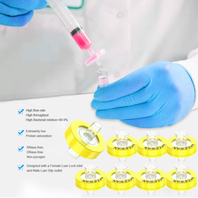 Filtro Siringa Da 25 Mm, 0,45 µm, Nylon, Rosa, 100 Pz - Foto 4