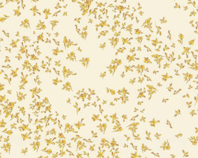 935855 - Versace 4 Blumenmuster Beige Brown White Gelb AS Creation Tapete