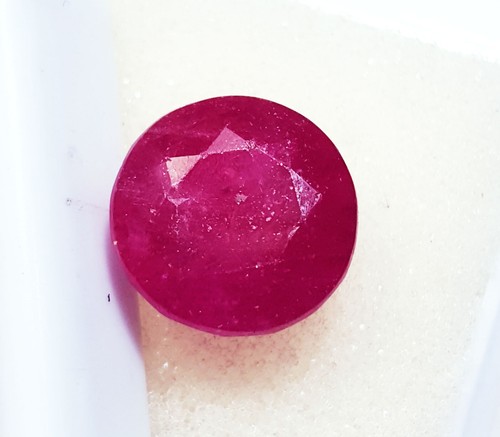 100% Natural Ruby Round Cut 9.30 Ct Certified Loose Gemstone With Free Gift - Picture 2 of 6