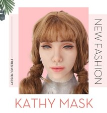 IMI European Silicone Female Face Mask Halloween Props Crossdresser Headgear