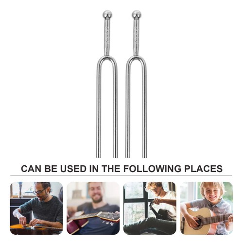 2Pcs Guitar Tuning Fork Standard Scientific Octave Forks Music Tune Tuning Forks - Picture 3 of 12