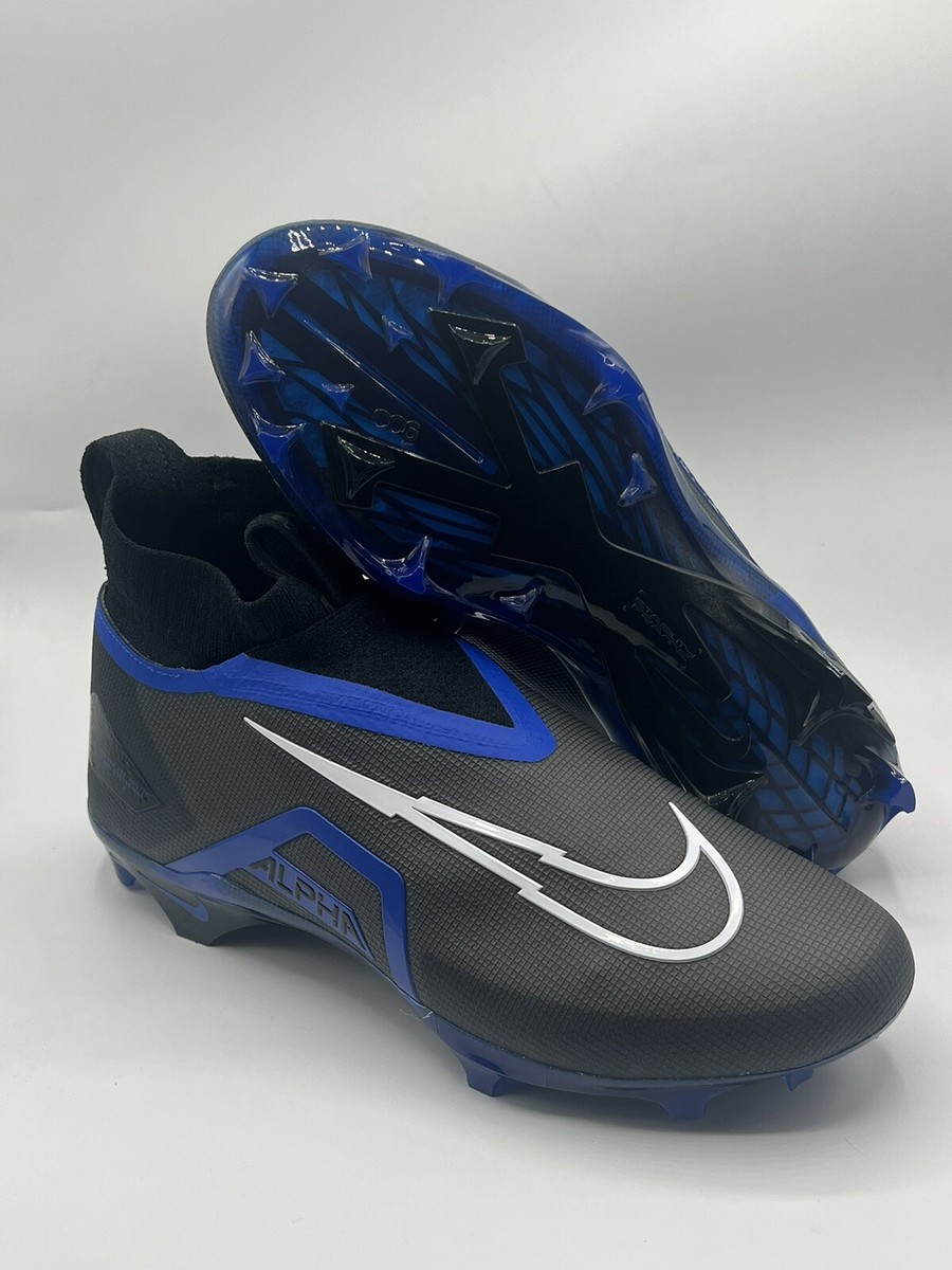Nike Alpha Menace Elite 3 Football Cleats Sz 13.5 Black Blue  display picture 3