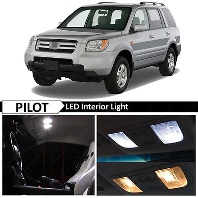 12x For 2006-2008 Honda Pilot LED Bulb Festoon White Car Interior Light Package