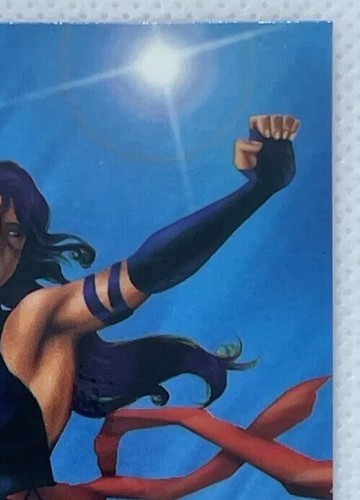 1994 Flair Marvel Annual Inaugural Edition Card #107 Psylocke: Psy vs. Revanche - Bild 8 von 15